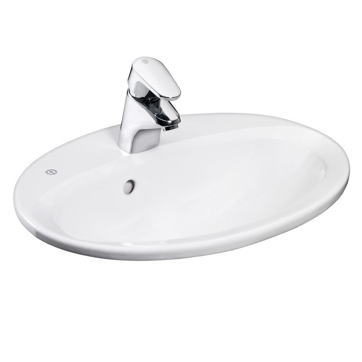 Pesuallas GBG 7G2853, upotettava, 535x440mm, valkoinen