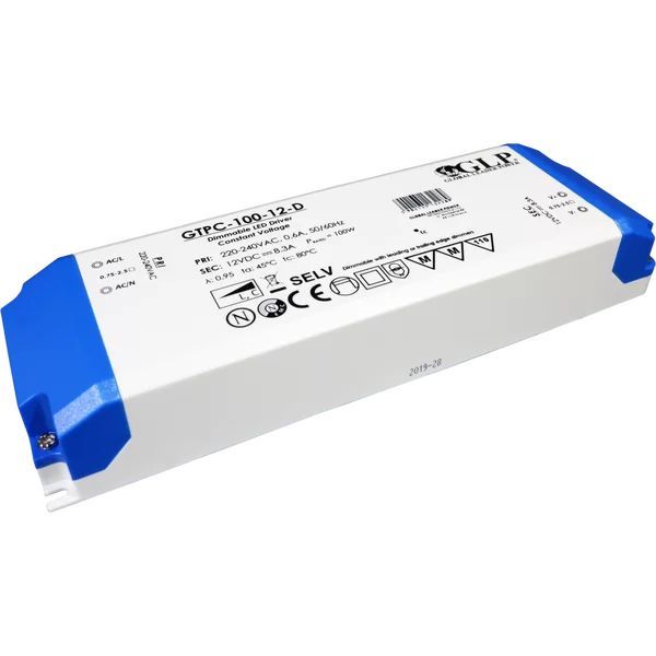 LED-liitäntälaite GLP Triac-himmennettävä, 100W 12V 2.7-8.3A IP20