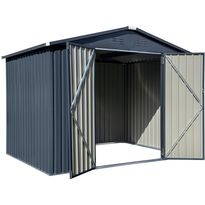 Pihavarasto Gop Cover-It, 4.5m², teräs, tummanharmaa