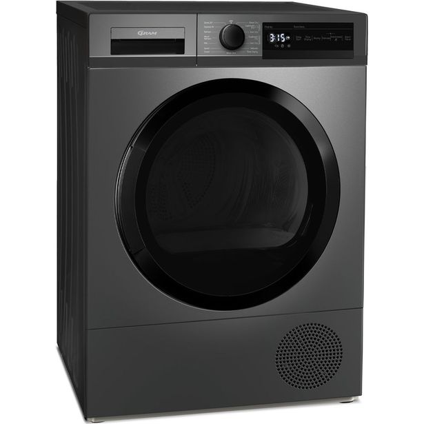 Kuivausrumpu Gram TLS 7853-92 BI, lämpöpumppu, musta