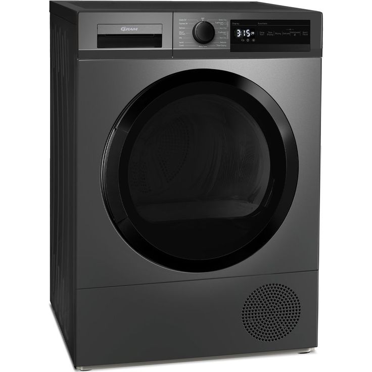 Kuivausrumpu Gram TLS 7853-92 BI, lämpöpumppu, musta