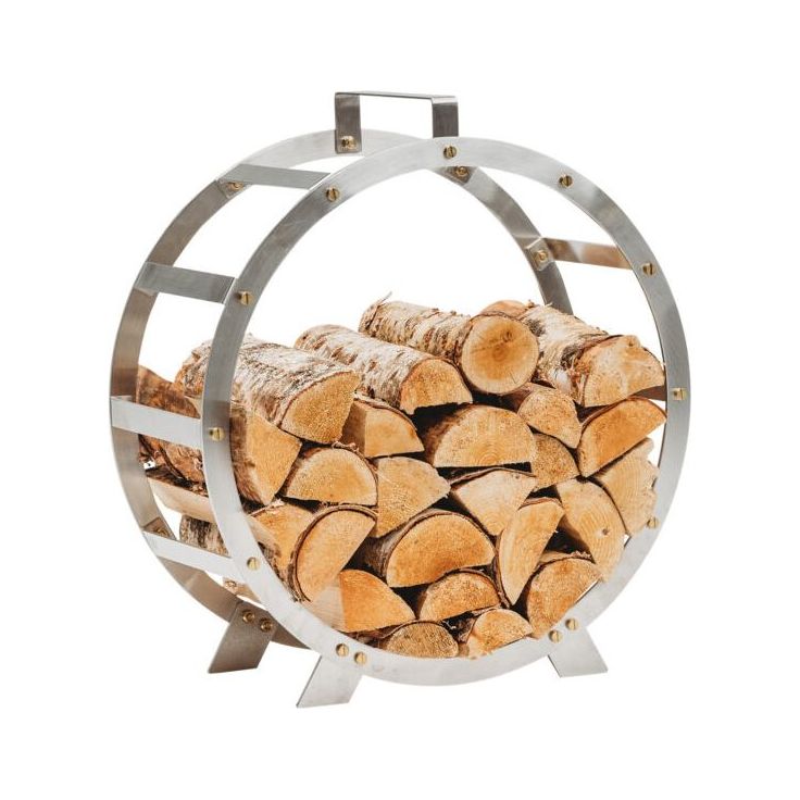 GrillSymbol polttopuukori Hugo inox, Ø58  cm