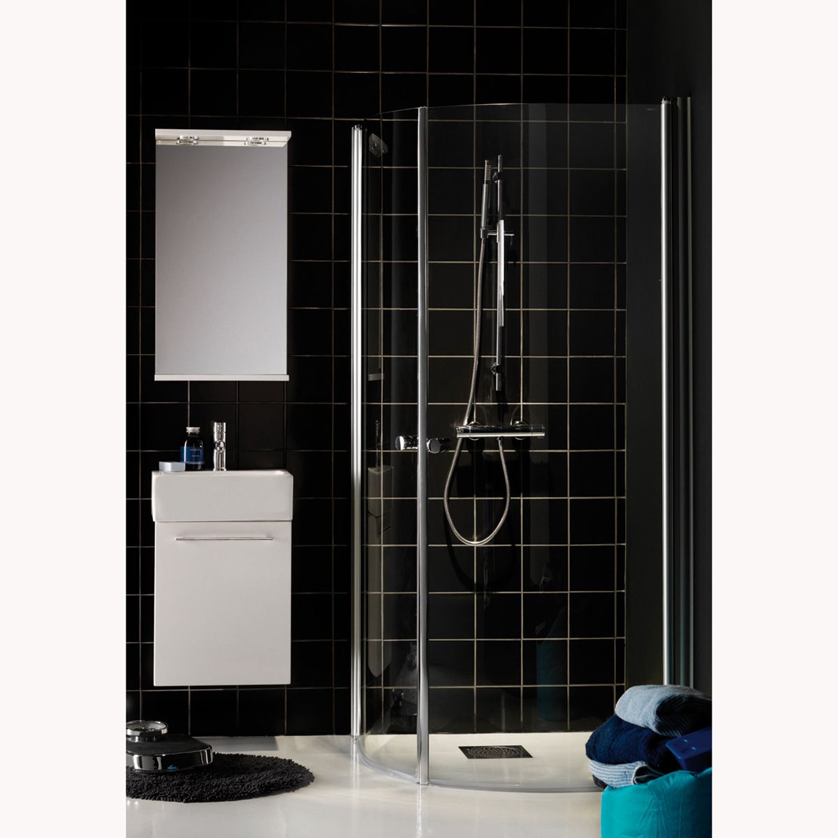 Suihkunurkkaus Hafa Igloo R, kirkas lasi, 800-820x800-820mm