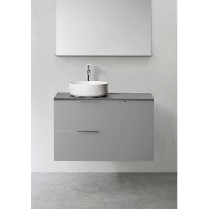 Allaskaluste Hafa Shape 600 ja sivumoduuli 300 Softclose harmaa
