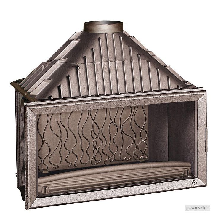Takkasydän 1100 Grande Vision, 18kW, harmaa/malmi, 215kg