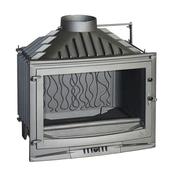 Takkasydän Selenic 700 hormiventtiilillä, 10kW, harmaa/malmi, 125kg