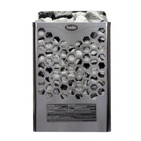 Sähkökiuas Helo Hanko 60 STJ, 6kW, 5-9m³, kiinteä ohjaus, kromi, Verkkokaupan poistotuote