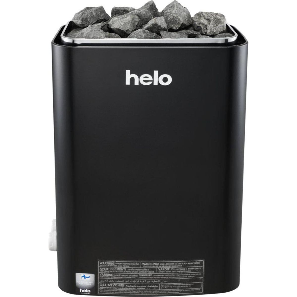 Sähkökiuas Helo Vienna 60 STS, 6kW, 6-9m³, kiinteä ohjaus, musta