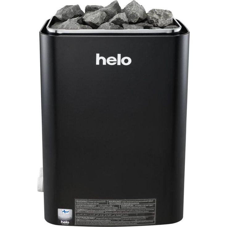 Sähkökiuas Helo Vienna 60 STS, 6kW, 6-9m³, kiinteä ohjaus, musta