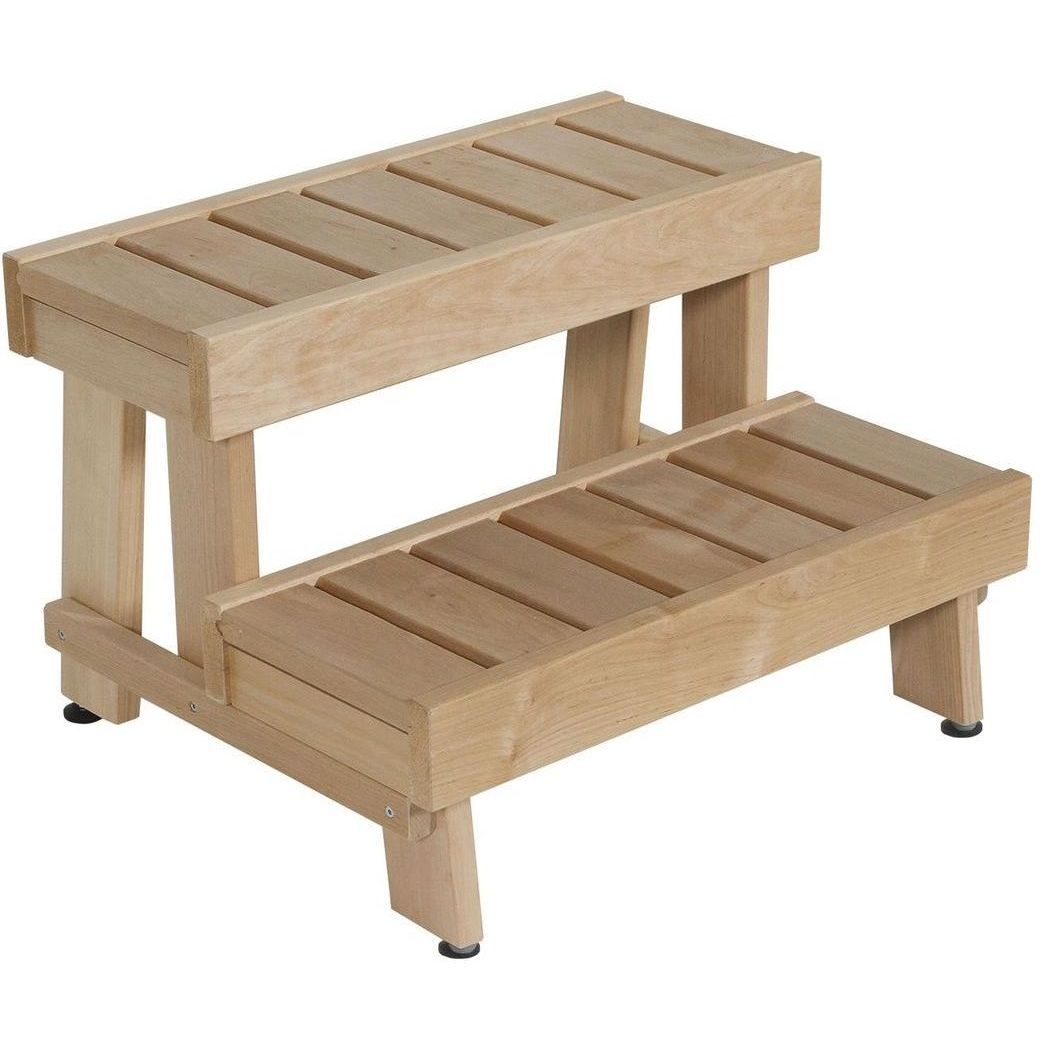 Kaksiaskelmapenkki Hermanni, 1190mm, puuvalmis, tervaleppä