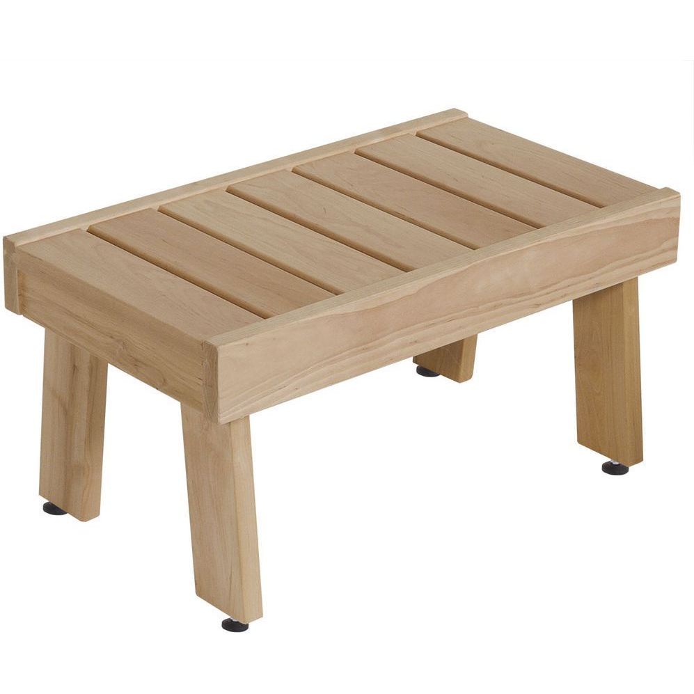 Saunapenkki Hermanni, 590x390x350mm, puuvalmis, tervaleppä