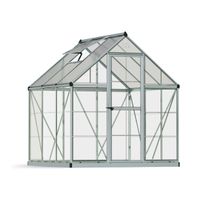Kasvihuone Palram-Canopia Hybrid, 3,4m², 6x6ft, hopea, Verkkokaupan poistotuote