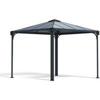 Paviljonki Palram-Canopia Palermo 3000, 3x3m, 8.7m², harmaa, Verkkokaupan poistotuote
