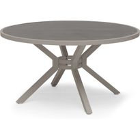 Pöytä Hillerstorp Hånger, Ø140cm, harmaa/beige
