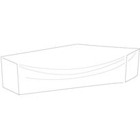 Kalustesuoja kulmasohvalle Hillerstorp, 290/80x225/80x67cm, polyesteri, harmaa