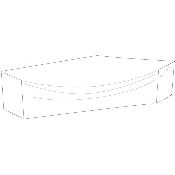 Kalustesuoja kulmasohvalle Hillerstorp, 290/80x225/80x67cm, polyesteri, harmaa