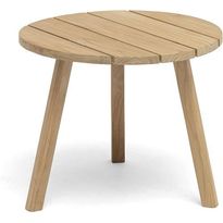 Sivupöytä Hillerstorp Tennessee, Ø50cm, tiikki