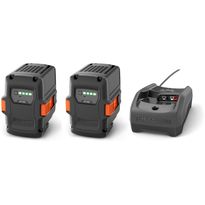 Akkupaketti Husqvarna 36V, 2x 40-B140 + laturi 40-C80 (970858802)