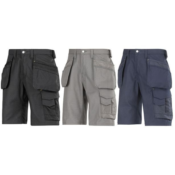 Työshortsit Snickers Workwear Canvas+ 3014, musta