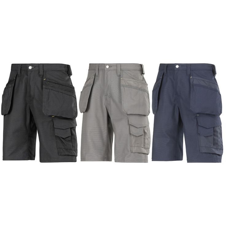 Työshortsit Snickers Workwear Canvas+ 3014, musta