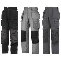 Lattia-asentajan housut Snickers Workwear Ripstop Kevlar
