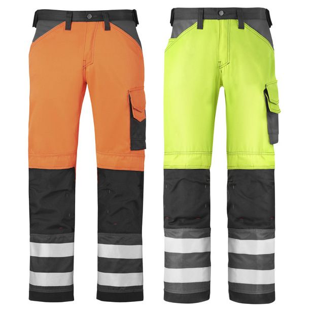 Huomiohousut Snickers Workwear 3333 polvisuojataskuin eri värejä