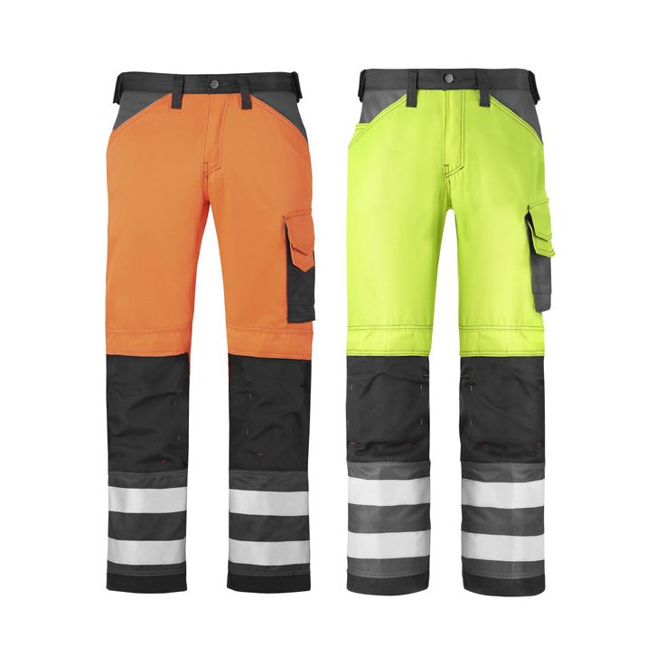 Huomiohousut Snickers Workwear 3333 polvisuojataskuin eri värejä