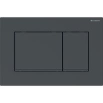 Huuhtelupainike, Geberit Sigma30, 2-H, musta, mattamusta, Verkkokaupan poistotuote