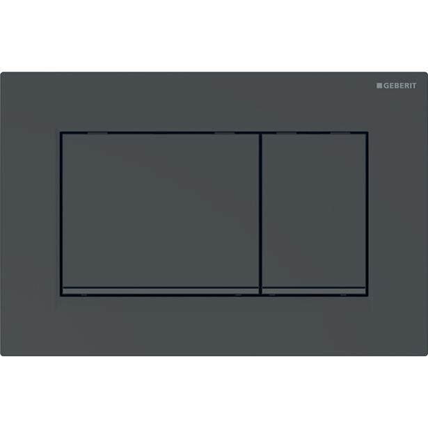 Huuhtelupainike, Geberit Sigma30, 2-H, musta, mattamusta