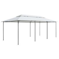 Huvimaja 600x298x270 cm 180 g/m² valkoinen