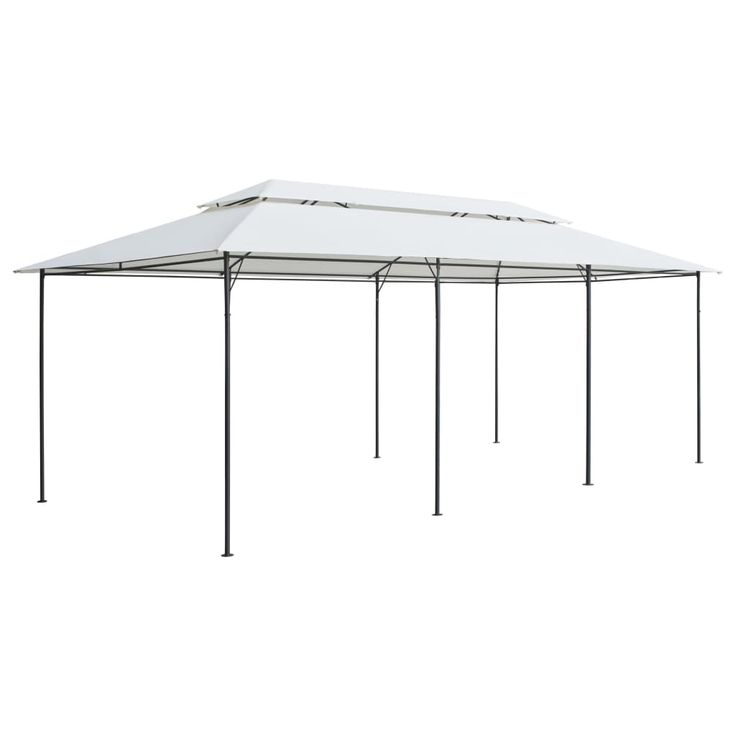 Huvimaja 600x298x270 cm 180 g/m² valkoinen
