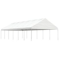 Huvimaja katolla valkoinen 13,38x5,88x3,75 m polyeteeni