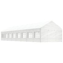 Huvimaja valkoinen 17,84x4,08x3,22 m polyeteeni