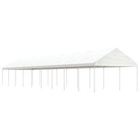 Huvimaja valkoinen 20,07x4,08x3,22 m polyeteeni