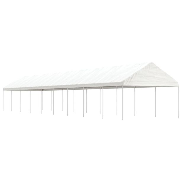Huvimaja valkoinen 20,07x4,08x3,22 m polyeteeni