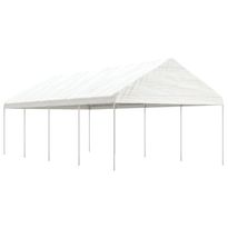 Huvimaja valkoinen 8,92x4,08x3,22 m polyeteeni