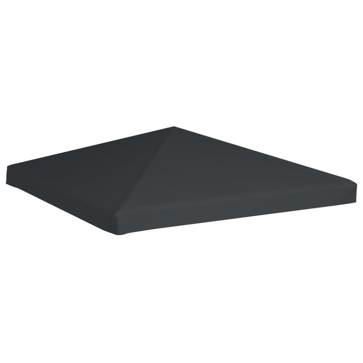Huvimajan katto 310 g / m² 3x3 m harmaa (44781)
