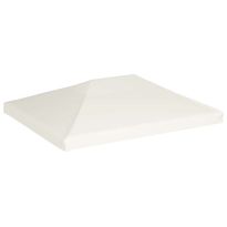 Huvimajan katto 310 g/m² 4x3 m kermanvalkoinen (44783)
