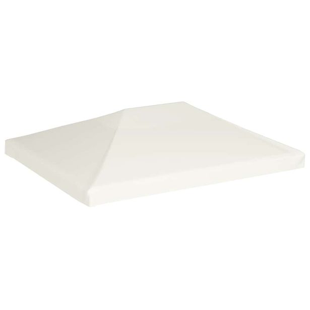 Huvimajan katto 310 g/m² 4x3 m kermanvalkoinen (44783)