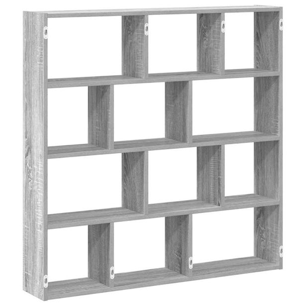 Hylly Wall Cube 12 lokeroa Harmaa Sonoma tekninen puu (60009)