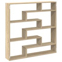 Hylly Wall Cube 7 lokeroa Sonoma Oak Engineered Wood (60024)