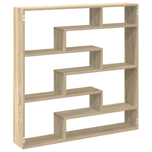 Hylly Wall Cube 7 lokeroa Sonoma Oak tekninen puu (60024)