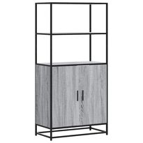 Hyllykkö/Kaappi 68x35x139 cm, suunniteltu puu ja metalli, eri värejä (42146)