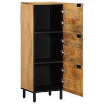 Hyllykkö Ruskea 40x33x110 cm Massiivipuu Mango (17749)