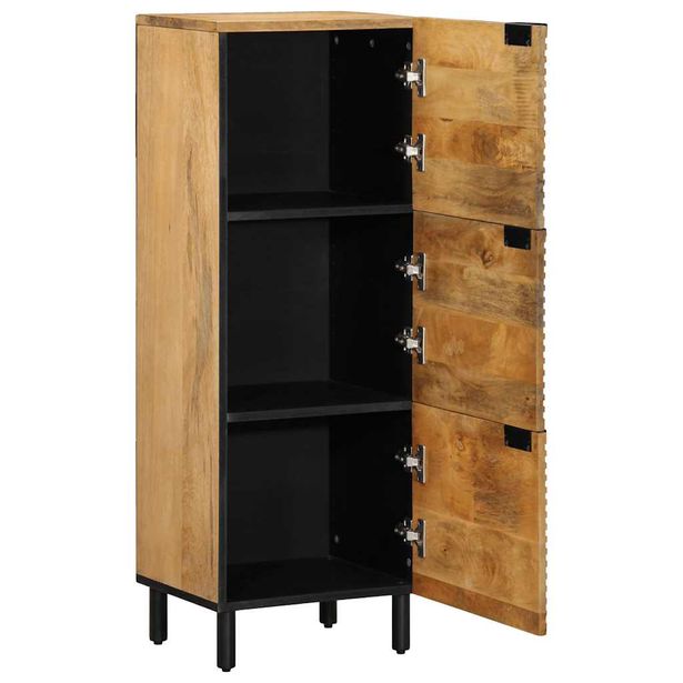 Hyllykkö Ruskea 40x33x110 cm Massiivipuu Mango (17749)