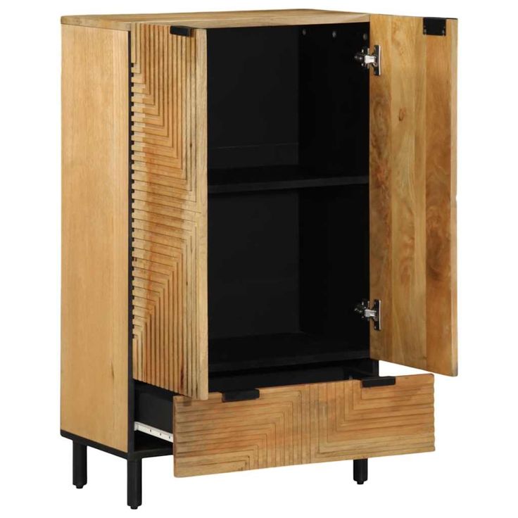 Hyllykkö Ruskea 60x33x100 cm Massiivipuu Mango (17750)