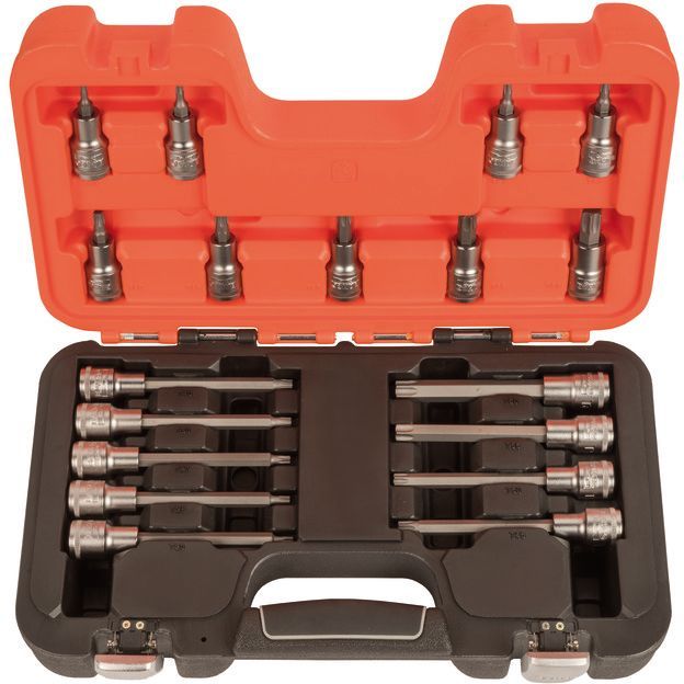 Hylsysarja Bahco S18TORX, 1/2", Torx-kärki, 18 osaa