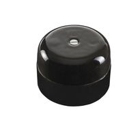 Jakorasia Ifö Electric, pyöreä, Ø50mm, pinta-asennus, musta, posliini