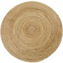 Pyöreä juuttimatto ihankotona Silmu natural, eri kokoja