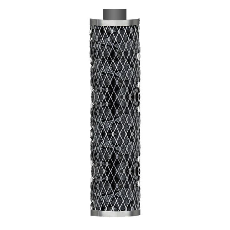 Puukiukaan Plus-kivikori 100cm + suora poistoputki 105cm IKI Kiuas